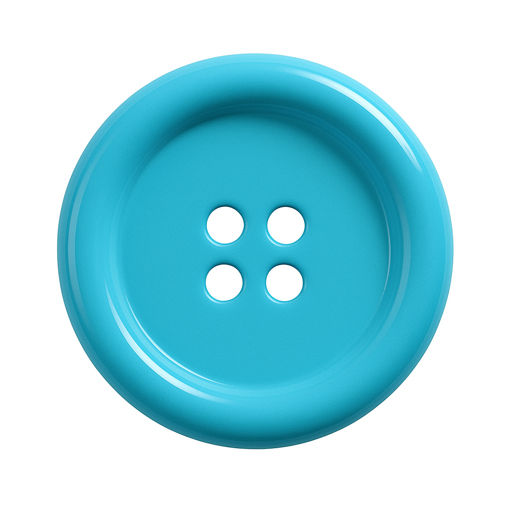 Turquise Polyester Button PB 0001 – 4 Holes