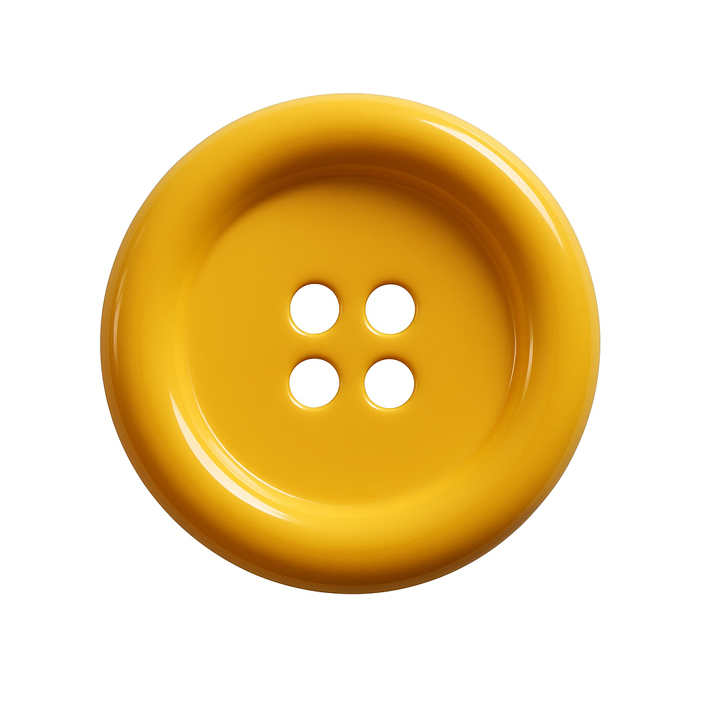 Yellow Polyester Button PB 0001 – 4 Holes
